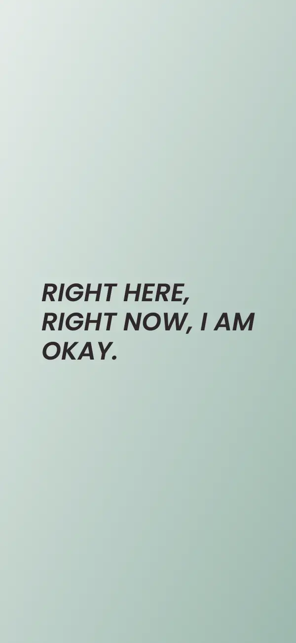 Calm & Anxiety Relief affirmation wallpaper for iPhone and Android, preview 1 of 3