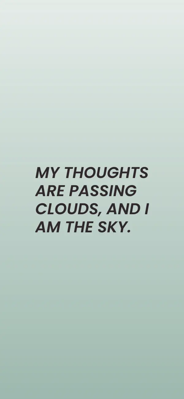 Calm & Anxiety Relief affirmation wallpaper for iPhone and Android, preview 3 of 3