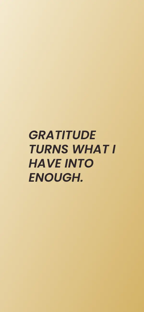 Gratitude affirmation wallpaper for iPhone and Android, preview 1 of 3